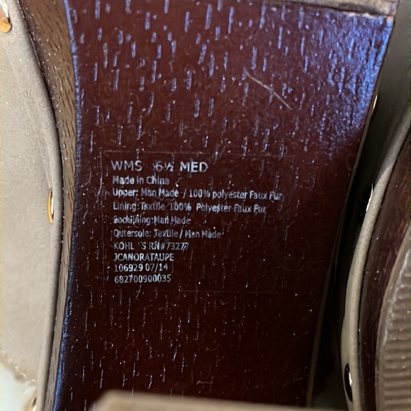 Juicy Couture Brown Mules with Cream Trim - Picture 8 of 10